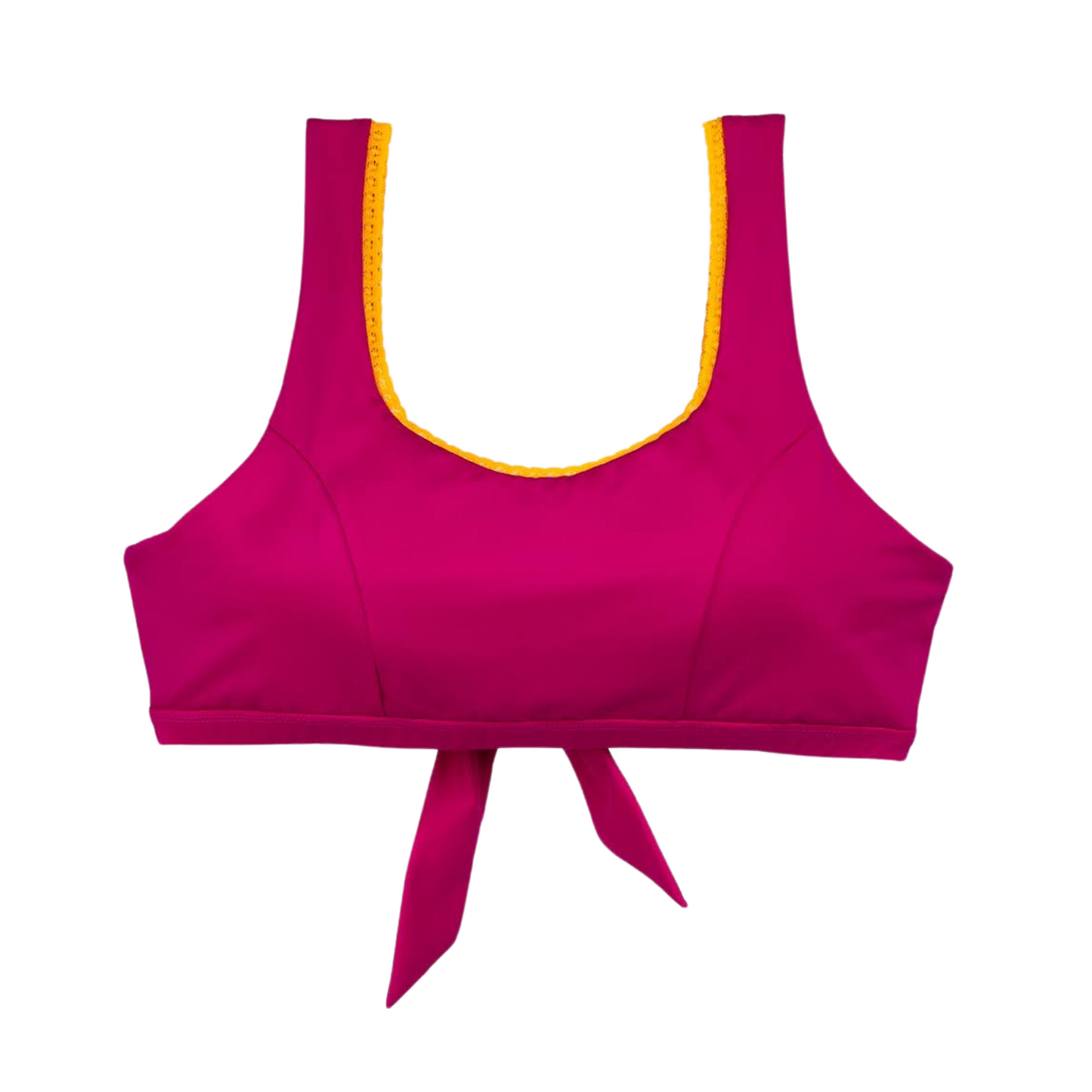 CandyChic Prothese vriendelijke Bikini Top  - Roze / Geel