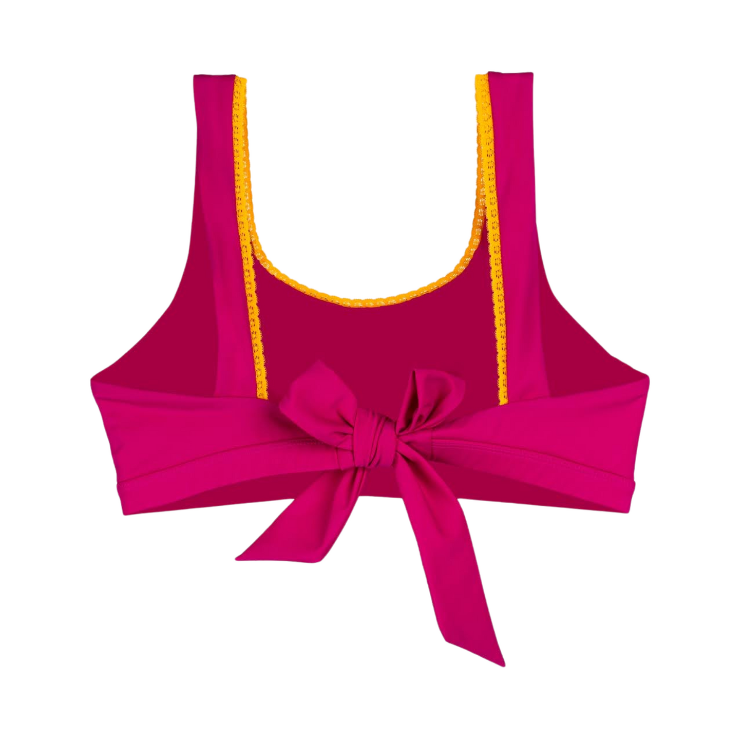 CandyChic Prothese vriendelijke Bikini Top  - Roze / Geel