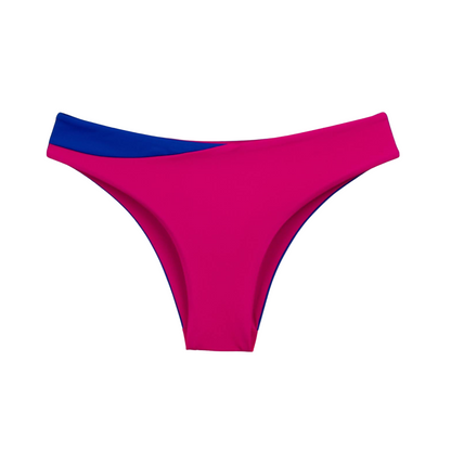 Two-Tone Twister Bikini Bottom - Blauw / Roze