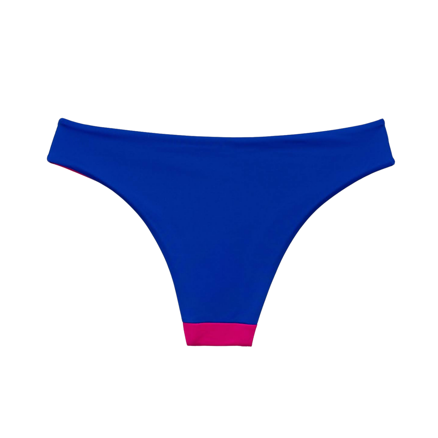 Two-Tone Twister Bikini Bottom - Blauw / Roze