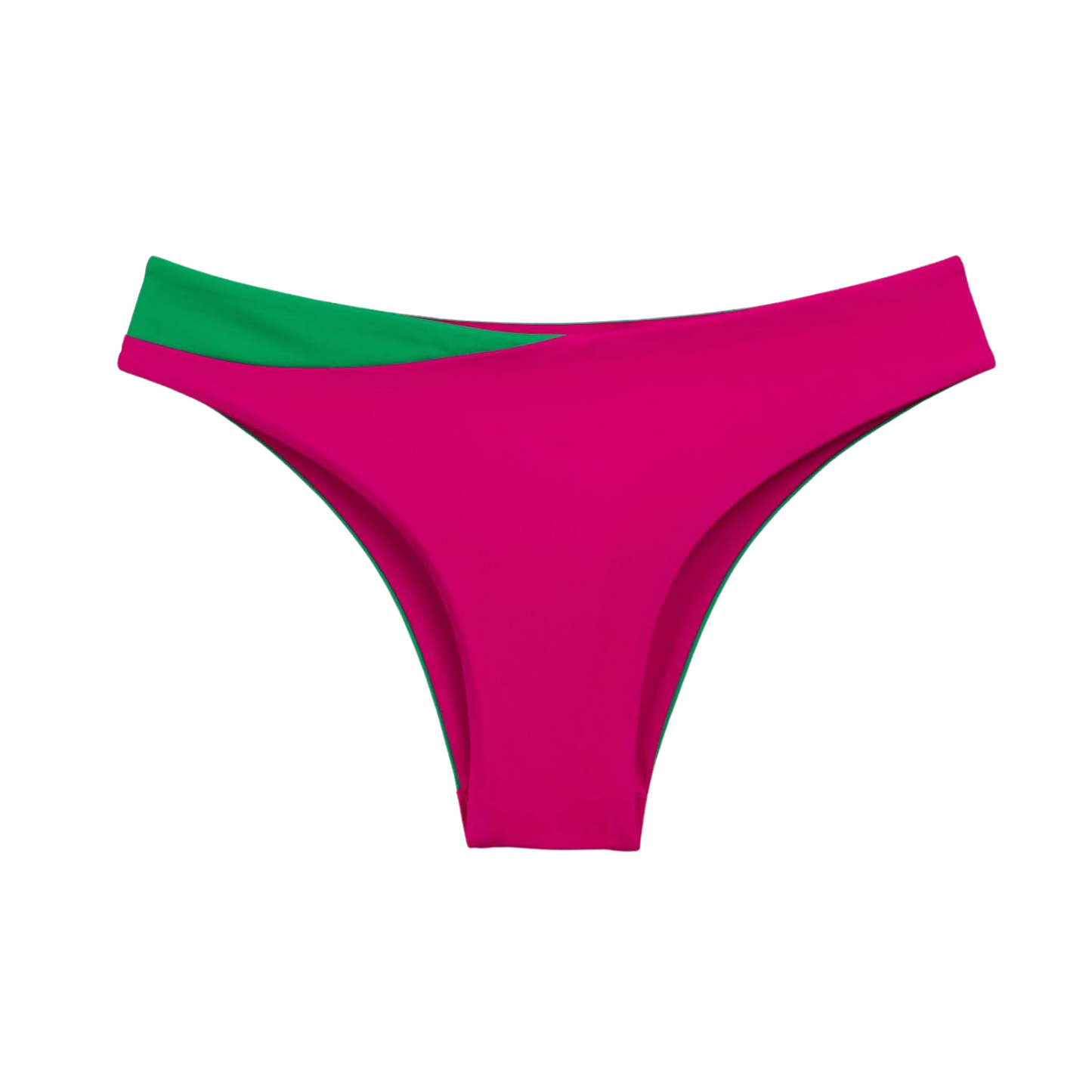 Two-Tone Twister Bikini Bottom - Groen / Roze