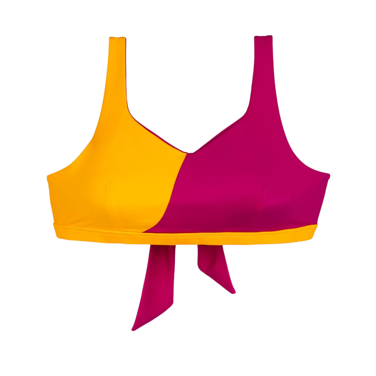 Two-Tone Twister Bikini Set - Roze - Geel