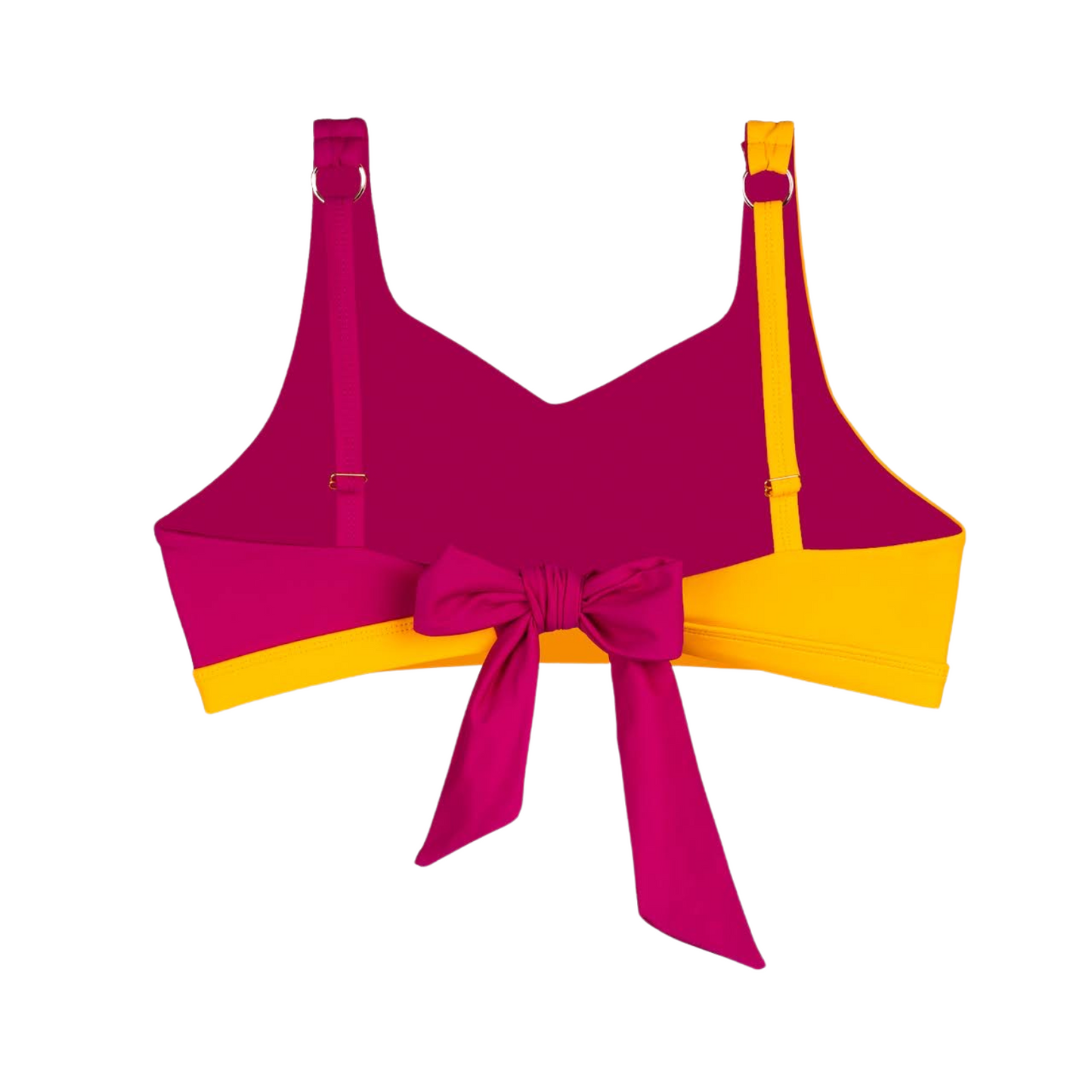 Two-Tone Twister Bikini Set - Roze - Geel