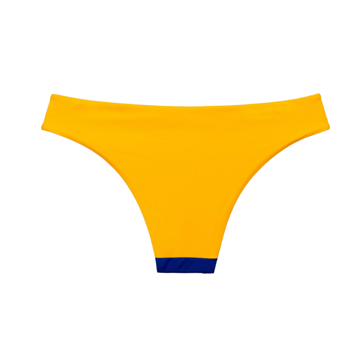 Two-Tone Twister Bikini Bottom - Blauw / Geel