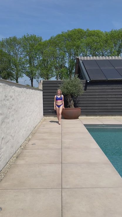Sweet Treat Elegance Bikini Set - Blauw / Roze